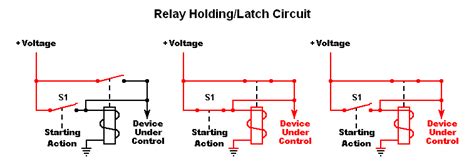 Latching Relay Circuit Schematic