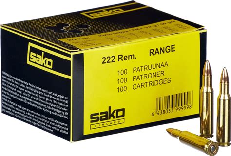 Sako 222 Rem FMJ 3 2g Range 100 Kpl Patruuna Karkkainen Verkkokauppa