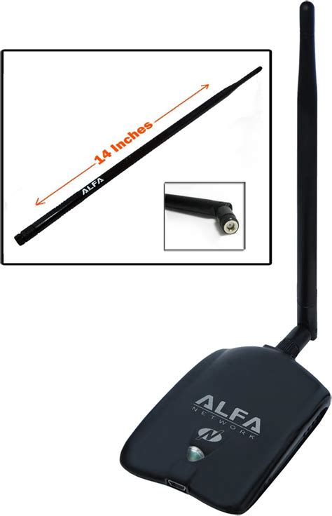 Amazon.com: Alfa AWUS036NHA High Gain Wireless B/G/N USB Adaptor - Long ...