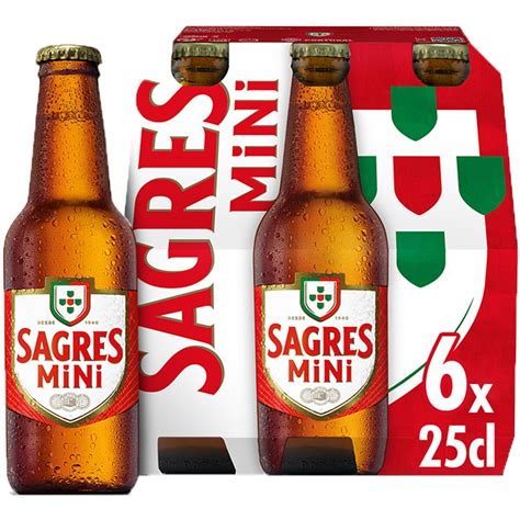 Cerveja Pack 6 Unidades Embalagem 25 Cl Sagres Supermercado El