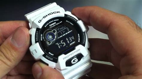 White Casio G Shock Tough Solar Watch Gr A Youtube