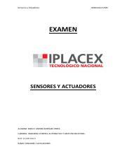 Entrega De Examen Pdf Sensores Y Actuadores Rancagua Examen