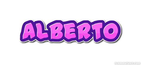 Alberto Logo | Outil de conception de nom gratuit à partir de texte ...