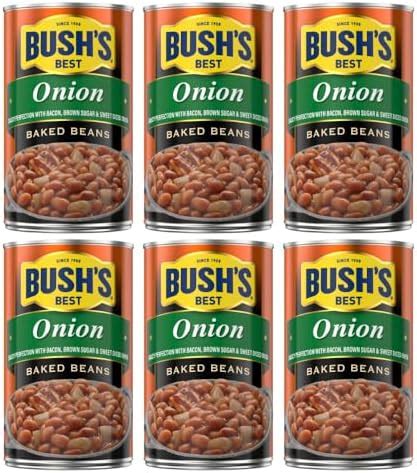 Amazon Bush S Best Onion Baked Beans Gluten And Cholesterol Free