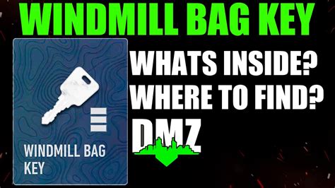 Windmill Bag Key Dmz Vondel Location Whats Inside Where To Find