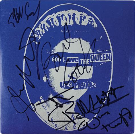 Lot Detail The Sex Pistols Rare Signed God Save The Queen Rpm