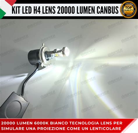 Kit Led H Bi Led Lens Lenticolare Fiat Palio K Bianco Canbus