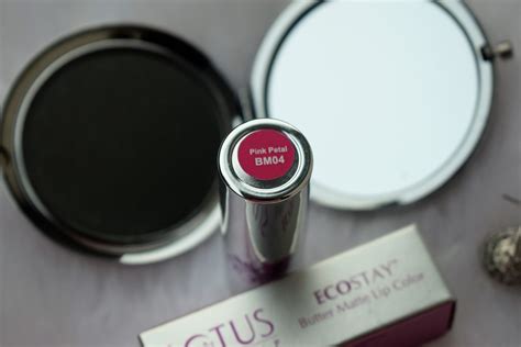 Lotus Make Up ECOSTAY Butter Matte Lip Color Pink Petal Swatches