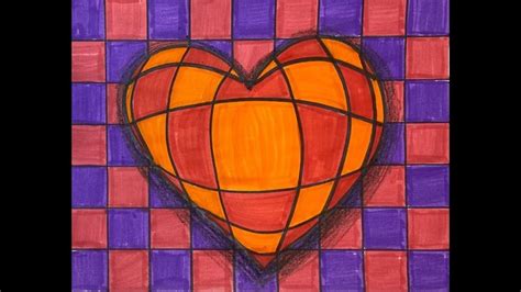 Optical Illusion Heart | Valentines art lessons, Valentines art ...