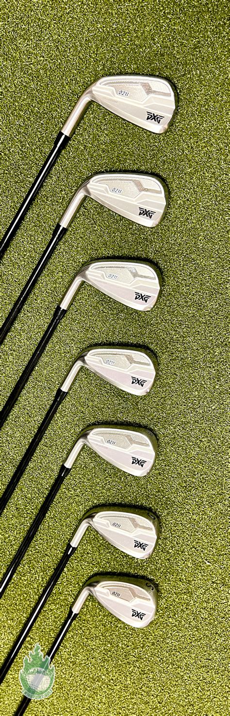 Used Lh Pxg Dual Cor Irons Pw Gw Sw Cypher Senior Graphite