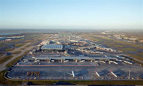 Aerial Views Of Londons Heathrow Airport As Study Favours New Runway