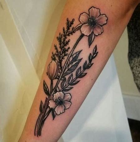 Black And Gray Flower Tattoos By Cody Cook Tattoonow