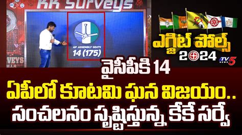 YSRCP 15 TDP 133 Janasena 21 KK SENSATIONAL Survey On AP