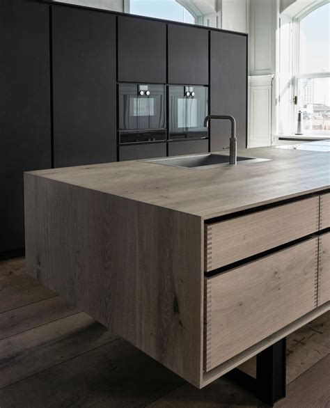 Bespoke Kitchen Made In Dinesen Oak Wood Handleless Kitchen Modern