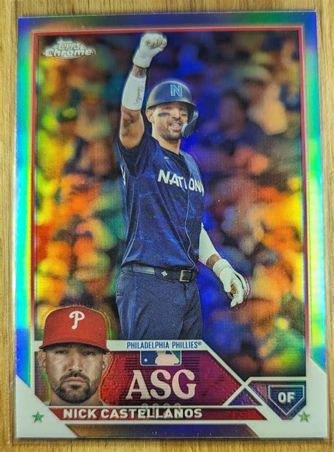 Nick Castellanos Topps Chrome Update All Star Refractor Phillies