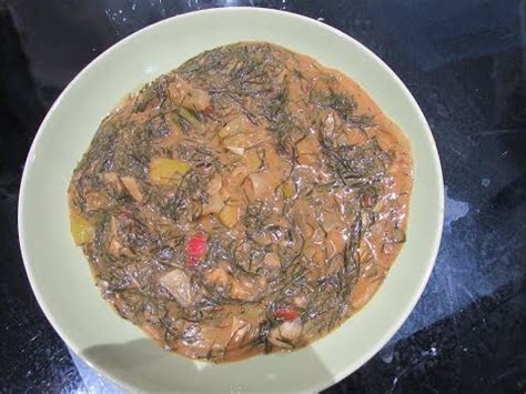 Congolese Food Vegetable Fumbwa Youtube