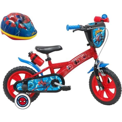 Vélo enfant 12 garçon Spiderman pour enfant