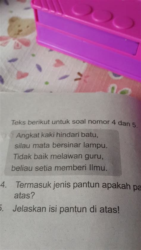 Pantun Di Atas Termasuk Dalam Jenis Pantun