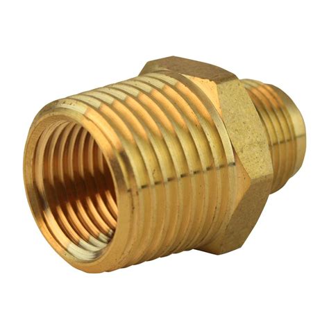 Everbilt In Flare X In Mip Brass Adapter Fitting The