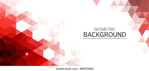 Abstract Red Modern Geometric Template On Stock Vector (Royalty Free ...