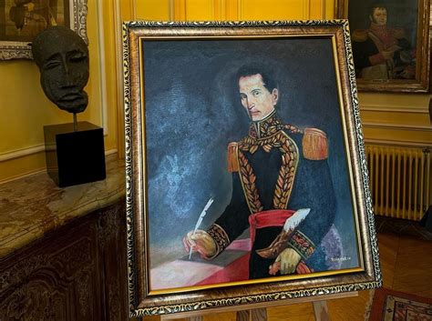 Entrega de cuadro de Prócer panameño a la Casa de América Latina en Francia Panama en France