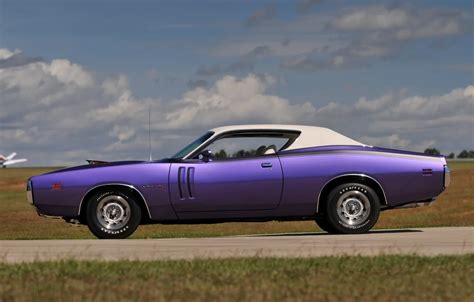 Wallpaper 1971 Purple Dodge Charger Muscle Classic Hemi Ramcharger