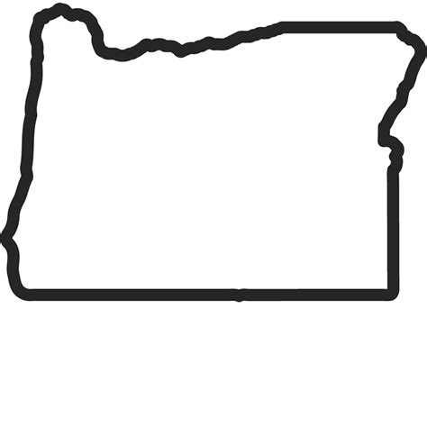 Oregon Outline Rubber Stamp | State Rubber Stamps – Stamptopia