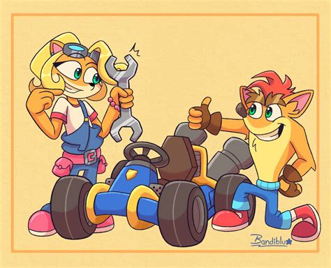 195669 Safe Artistbandibluart Coco Bandicoot Crash Bandicoot Crash Bandicoot Crash