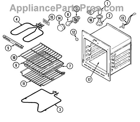 Parts For Maytag CWE5800ACS Oven CWE4800ACB Ace Parts