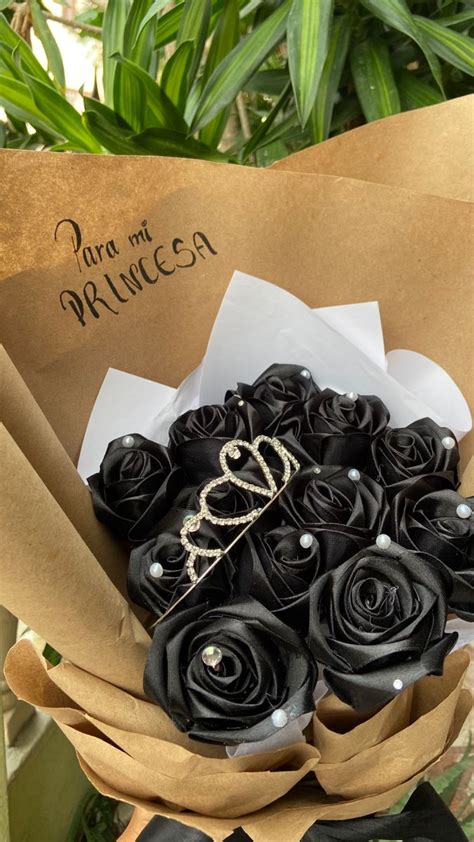 Rosas Eternas Negras Regalos Rosas Manualidades Flores En Tela Paso