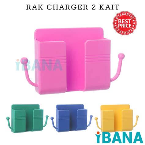 Jual Ibana Rak Charger Hp Kait Tempel Dinding Rak Holder Hp In