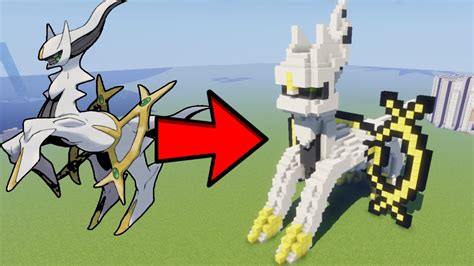 Creating Arceus In Minecraft Pokemon Speed Build Youtube