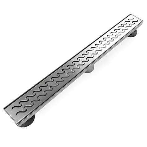 Neodrain Inch Rectangular Linear Shower Drain With Slight Sea Grate