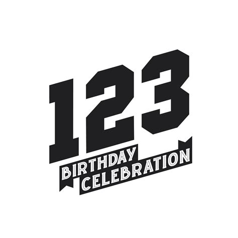 123 Birthday Celebration greetings card, 123rd years birthday 12920470