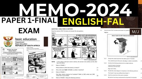 Memo P English Fal P Grade Final Exams May June