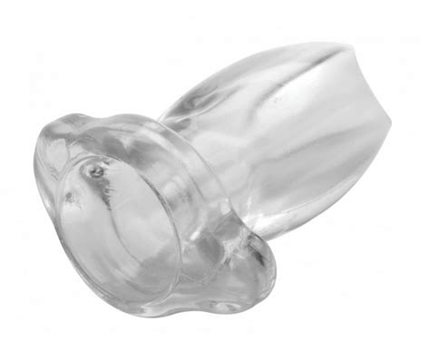 Xr Brands Master Series Gape Glory Clear Hollow Anal Plug Xraf Lg