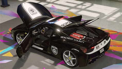 Ferrari 458 Italia Hot Pursuit Police AUTOVISTA Add On Replace Template GTA5 Mods