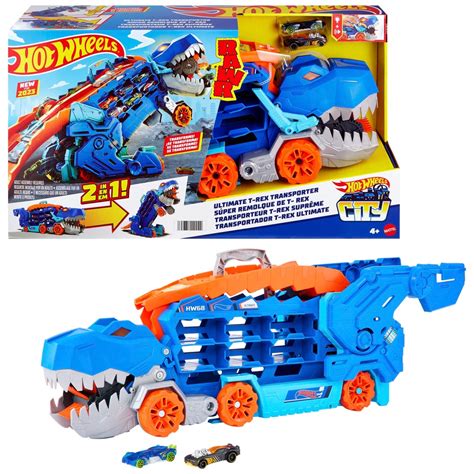 Hot Wheels City Let S Race Netflix Ultimate T Rex Transporter