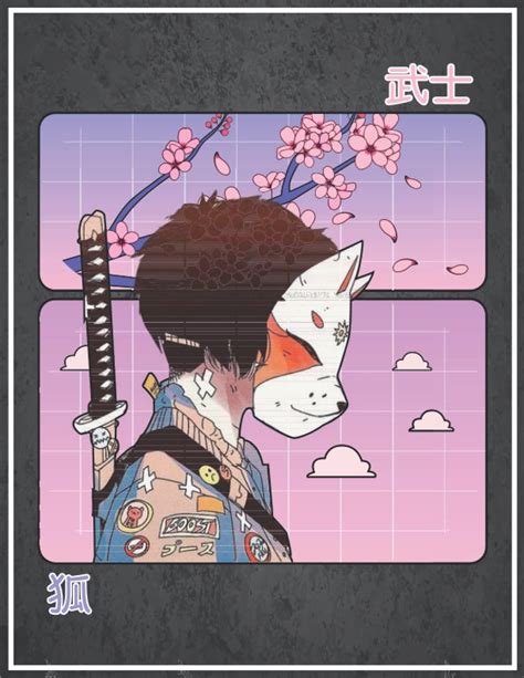 Buy Anime Girl Samurai Pastel Goth Aesthetic Kawaii Otaku Goth Kawaii