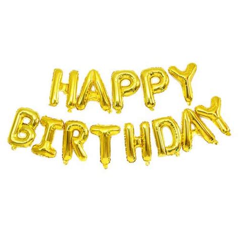 Купить Шары Буквы HAPPY BIRTHDAY золото 2272 в интернет магазине Sakrial