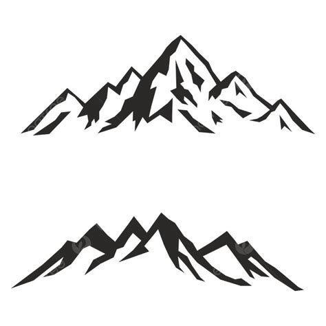 Mountains Silhouette Clipart PNG Images, Mountain Silhouette, Mountain ...