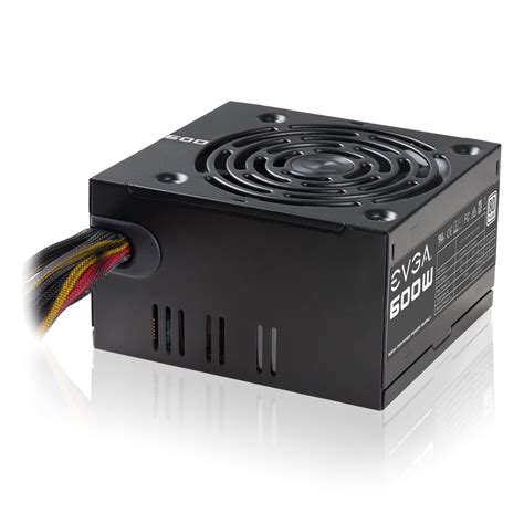 EVGA 600 Watt 80 PLUS Wired ATX PSU Power Supply Black LN65634 100 W1