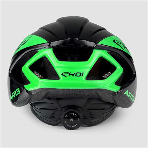 Casco Ekoi Ar Atop Negro Verde Fluor Ekoi