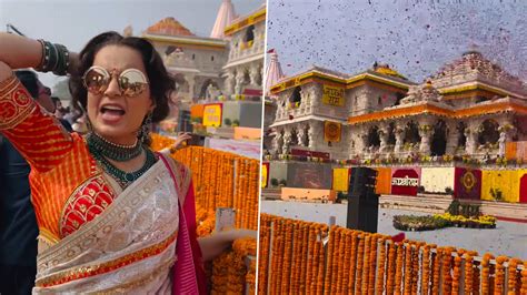 Agency News Kangana Ranaut Cheers ‘jai Shree Ram At Ayodhya Ram