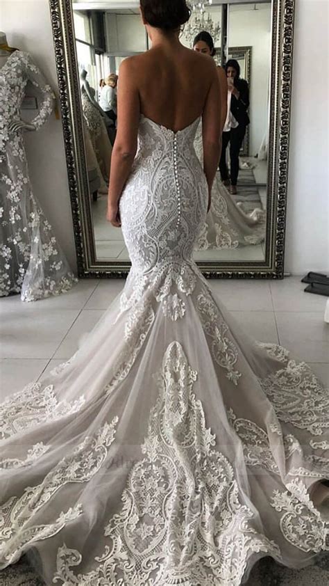 Mermaid Wedding Dress With Long Train Best Of Vintage Strapless Turmpet