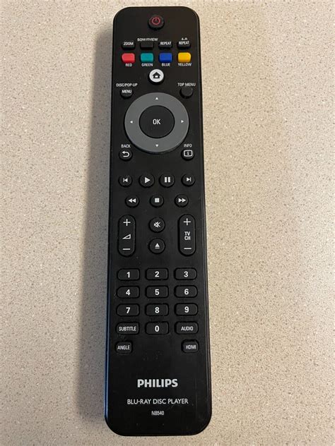 Philips NB540 Remote Control For Blu Ray Disc Players BDP5005 TESTED EBay