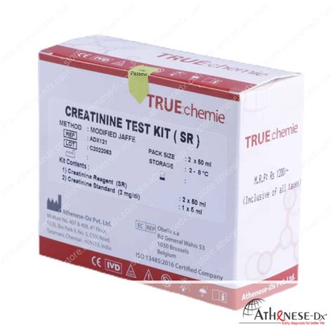 Creatinine Test Kit Sr Ivd Biochemistry Test Kits Athenese Dx