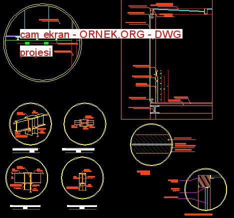 Cam Ekran Dwg Projesi Autocad Projeler 41040 Hot Sex Picture