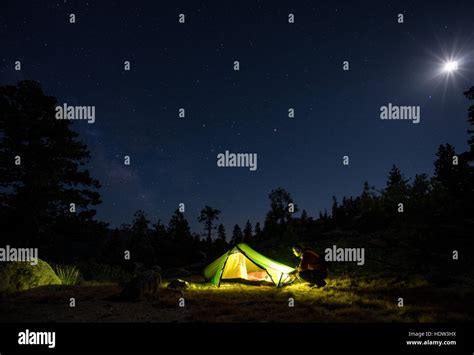 Camping in Sierra National Forest, California, United States of America ...