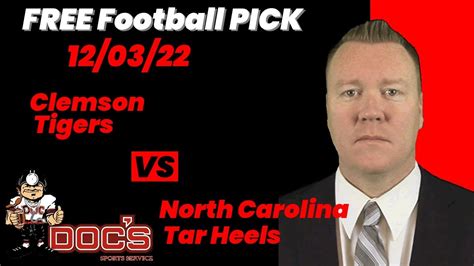 Free Football Pick Clemson Tigers Vs North Carolina Tar Heels 123